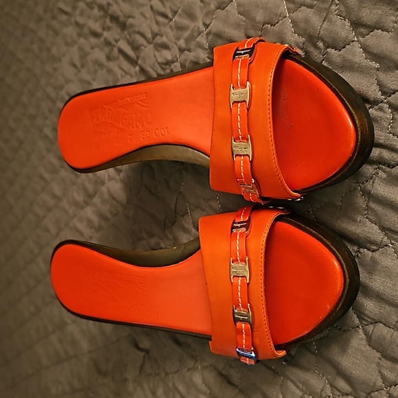 SALVATORE FERRAGAMO  WEDGE SANDALS *Certification paper included. - Picture 9 of 9